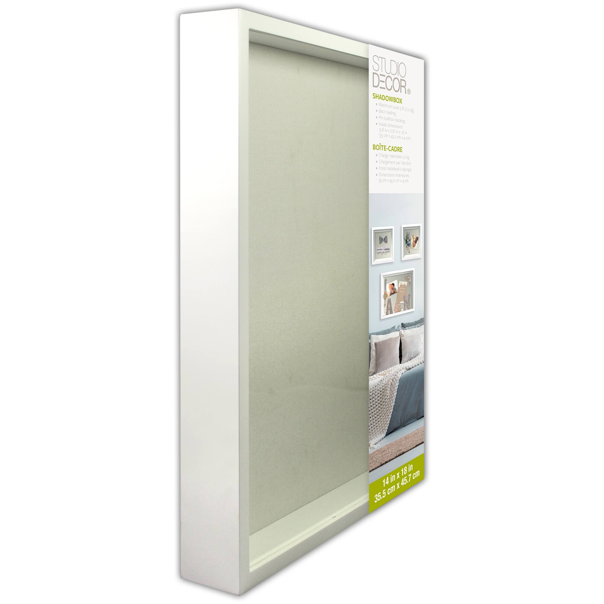 White Flat Shadow Box by Studio Décor®